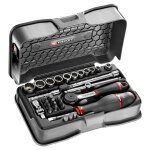 Coffret de douilles 1 / 4'' 12 pans métriques et embouts 31 pièces - facom - r. 161 - 5p12 Coffret de douilles 1 / 4'' 12 pans métriques et embouts 31 pièces - facom - r. 161 - 5p12
