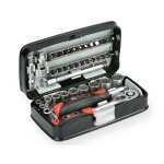 Coffret de douilles 1 / 4' compact 38 pices hanger 251005