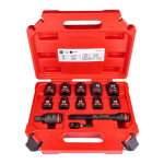 Coffret de douilles � chocs shockwave 1 / 2'' impact socket set std 13 pi�ces milwaukee 4932480456