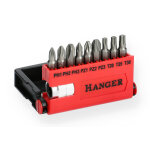 Coffret d'embouts de vissage 10 pièces - hanger - 250014 Coffret d'embouts de vissage 10 pièces - hanger - 250014