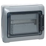Coffret �tanche plexo avec embouts � perforation directe pr�mont�s gris 13 modules legrand 001921