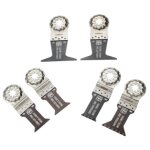 Coffret de lames de scie plongeante best of e - cut starlock bois / mtal 6 pices 28  65mm - fein - ...