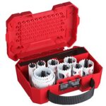 Coffret de scies cloches hole dozer bi - m�tal cobalt 14 pi�ces de 19 � 57 mm milwaukee 49224152