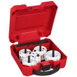 Coffret scies tr�pans bi - m�tal cobalt hole dozer 4 / 6 17 pi�ces milwaukee 49224102