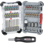 Coffret de vissage extra hard 1 / 4'' 44 pi�ces + 1 manche de tournevis 125 mm bosch 2607017732