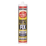 Colle de fixation montage fix blanc cartouche 400 g soudal 111919 blanc