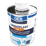 Colle gebsoplast gel plus pour raccord en pvc rigide pvc 1l - geb - 504746