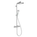 Colonne de douche crometta s 240 mm / 1 jet avec mitigeur thermostatique hansgrohe 27268000