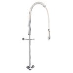 Combin� de pr�lavage monotrou avec m�langeur, sans robinet de puisage delabie g6633