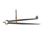 Compas � ressort avec porte - crayon acier 250 mm wilmart 180505