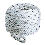 Corde boucle + arrt pour antichute diamtre 14 mm longueur 10 m tractel 72692 blanc