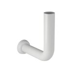 Coude de chasse 90� haute position avec rosace 20x20 cm blanc geberit 118. 008. 11. 1