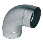 Coude galvanis� 90� cd 200 / 90 sans joint unelvent 864329