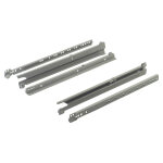 Coulisse � galet sortie totale blanc 450 mm salice a215 / 45. 1t