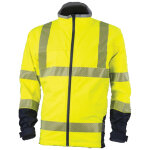 Veste softshell station access hi - viz jaune fluo / bleu marine tm coverguard 7staym jaune fluo