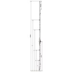 Crmone d'oscillo - battant f7. 5 sans rampe l 1940mm cte d 700mm - ferco - g - 22150 - 00 - 0 - 1