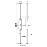 Crémone pompier 742 rotative coupe - feu sans tringle inox - vachette - 12741000 Crémone pompier 742 rotative coupe - feu sans tringle inox - vachette - 12741000