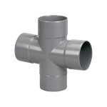 Culotte double parallle pvc mle - femelle 90 d100 wavin 3025813