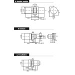 Cylindre monobloc super - surete sans bille avec bouton 39, 5x33, 5mm - bricard - 714000 Cylindre monobloc super - surete sans bille avec bouton 39, 5x33, 5mm - bricard - 714000