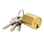 Cylindre pour verrou laiton poli 35 mm iseo 56310351. 5