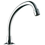Bec col de cygne mobile pour lavabo l200 avec brise jet - delabie - 967202