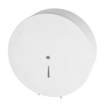 Drouleur de papier wc en poxy blanc mat rond 220mm - akw - 23614wh