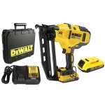 Cloueur de finition 18 v xr 16 ga + 2 batteries 2ah + chargeur + coffret dewalt dcn660d2 - qw