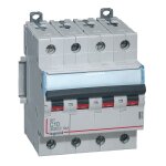 Disjoncteur dx 6000 10 ka bornes  vis 4p 400 v courbe c pour peigne hx traditionnel 10 a legrand 407896 ...