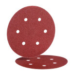 Disque papier velcro bw115 de 150 mm 6 trous grain 80 bote de 50 hermes 6381106