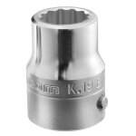 Douille 3 / 4'' 12 pans mtriques diamtre 32 mm longueur 59 mm facom k. 32b