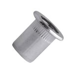�crou � sertir crant� acier zingu� - t�te plate m6 - 45 scell - it tcd0645