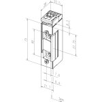 Eff eff gche lectrique 24v diod  mission encastre avec contact - eff - eff - 1705rr - - - - f41 ...