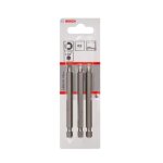 Embout de vissage qualit extra - dure 1 / 4'' r2 49mm paquet de 3 - bosch - 2608521118