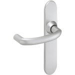 Ensemble sur plaques alto bec de cane chrom� velours vachette 059231