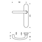 Ensemble sur plaques alto � condamnation chrom� velours vachette 059238