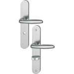 Ensemble sur plaques aluminium verona à condamnation finition f9 aspect inox mat - hoppe - 758197 Ensemble sur plaques aluminium verona à condamnation finition f9 aspect inox mat - hoppe - 758197