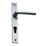 Ensemble sur plaque riv - 28 n2 saillie rduite ct extrieur cl i argent - vachette - 014625