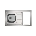 Evier kitchenette iseo 1 cuve inox l1000 mm moderna cpbd100a30