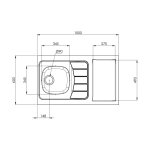 Evier kitchenette iseo 1 cuve inox l1000mm - moderna - cpbd100a30 Evier kitchenette iseo 1 cuve inox l1000mm - moderna - cpbd100a30