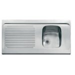 Evier monocuve inox spx avec gouttoir 1200 x 600 cm  poser man 711 - 1200 franke 082522