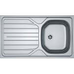 Evier renova inox � encastrer monocuve avec egouttoir 86 x 50 cm franke 897659