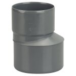 Rduction extrieure excentre pvc mle - femelle 100 / 75 - wavin - 3025538