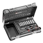 Coffret douilles 1 / 4'' 6 pans mtriques 46 pices facom r. 2blpb