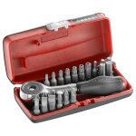 Coffret porte - embout cliquet 1 / 4'' + 22 embouts facom r. pe360j22pb