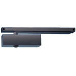 Ferme - porte srie ts wood avec bras finition noir - geze - 131 189