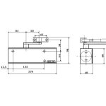 Ferme - porte ts 2000 nv bc corps seul ral 9005 - geze - 205332