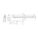 Ferme - porte ts 91 pack mtal en 4 blanc - dorma - 4500000050111