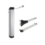 Ferme portillon hydraulique verticlose 2 pour charnires  90 et 180 argent - locinox - p00009354 - ...