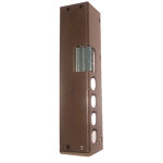 Gche lectrique marron gauche pour serrure 448 / 468 - mottura - 94084vs