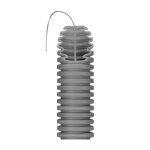 Gaine lectrique icta avec tire - fils gris fonc diamtre 16mm - gewiss - dx20516r